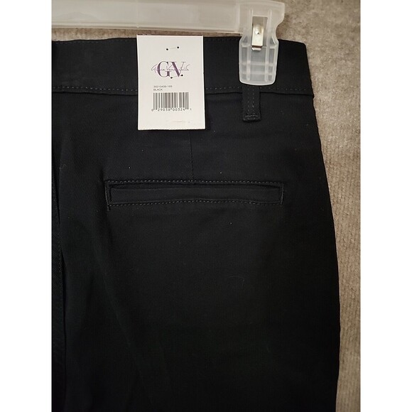 Gloria Vanderbilt Flare Jeans Womens 12 Black Trouser Leg Stretch NEW - Picture 6 of 10